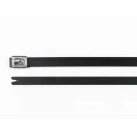 HellermannTyton Roller Ball Cable Tie, Polyester Coated Stainless Steel, 362 mm x 7.9 mm 111-00295 MBT14HFC-SP/SS316-BK