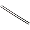 HellermannTyton Roller Ball Cable Tie, Polyester Coated Stainless Steel, 362 mm x 7.9 mm 111-00295 MBT14HFC-SP/SS316-BK