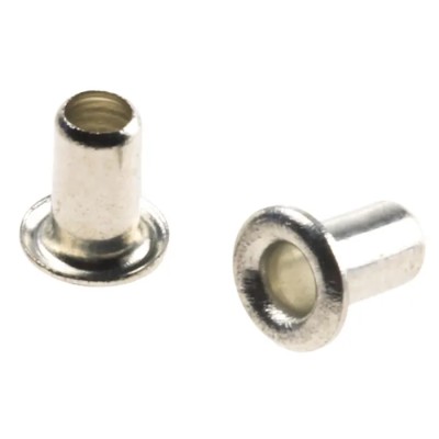 Keystone Wide Roll Eyelet PCB Rivet for 2.4 mm Diameter, 4 mm Length 35