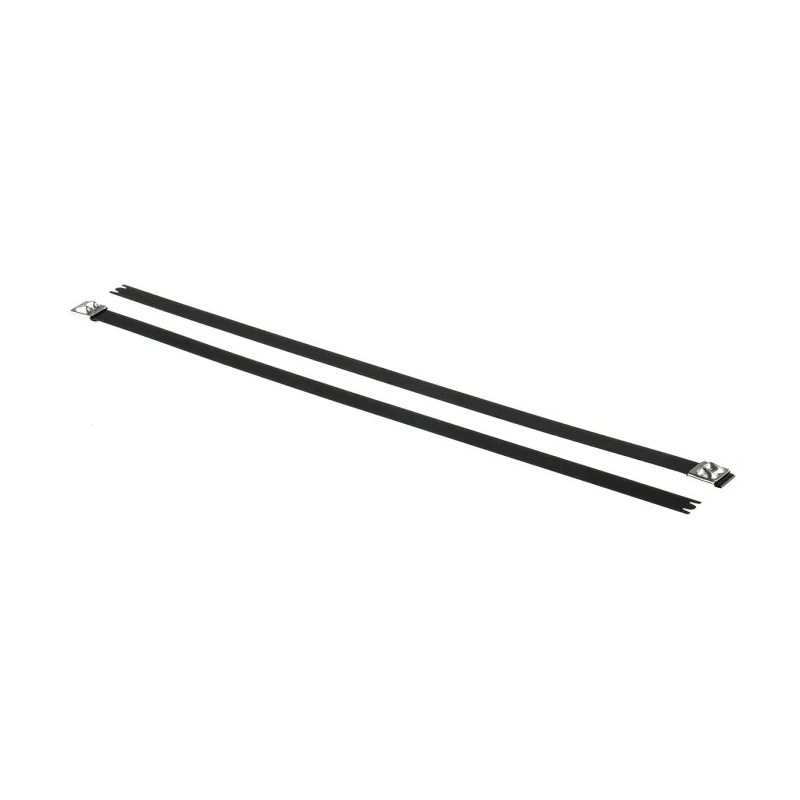 HellermannTyton Roller Ball Cable Tie, Polyester Coated Stainless Steel, 362 mm x 12.3 mm 111-00299 MBT14XHFC-SP/SS316-BK