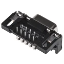 HARTING D-Sub 9 Way Right Angle 2.74 mm Pitch Through Hole D-Sub Connector with M3 Threaded Insert Female 09661127601