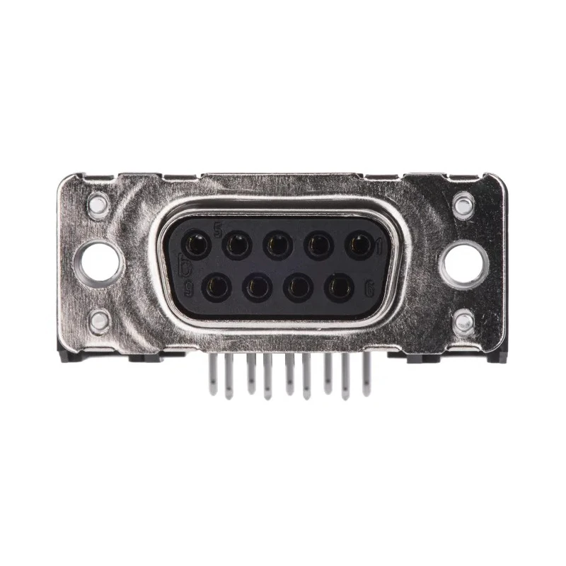 HARTING D-Sub 9 Way Right Angle 2.74 mm Pitch Through Hole D-Sub Connector with M3 Threaded Insert Female 09661127601