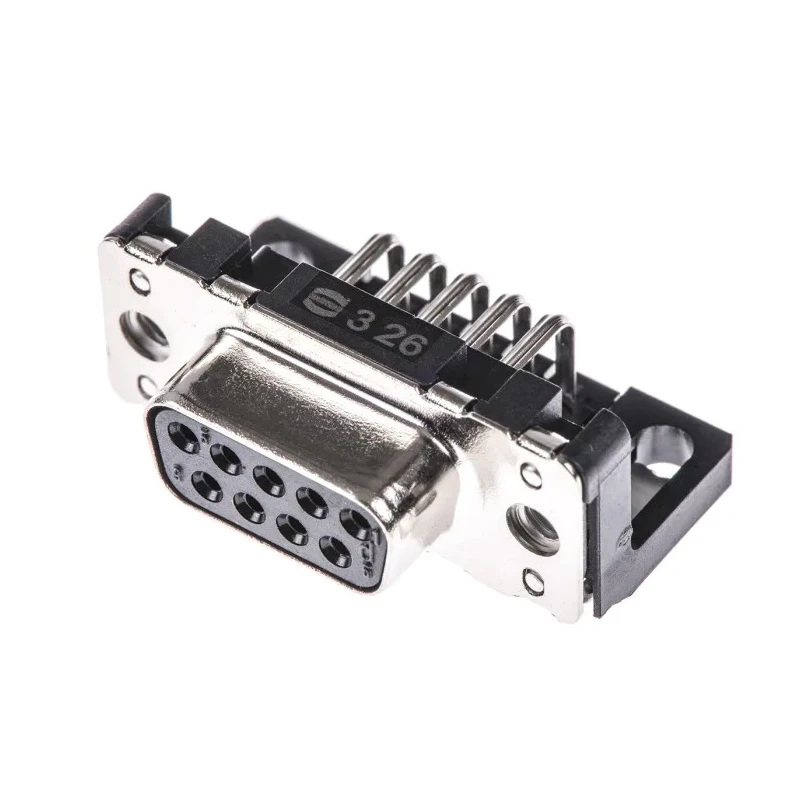 HARTING D-Sub 9 Way Right Angle 2.74 mm Pitch Through Hole D-Sub Connector with Board Lock Female 09661527611