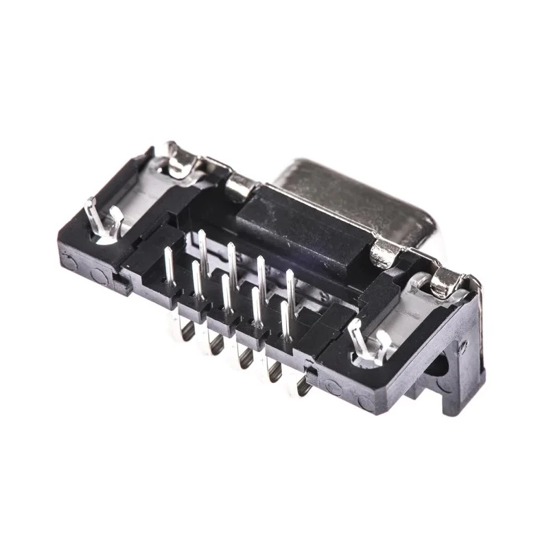 HARTING D-Sub 9 Way Right Angle 2.74 mm Pitch Through Hole D-Sub Connector with Board Lock Female 09661527611