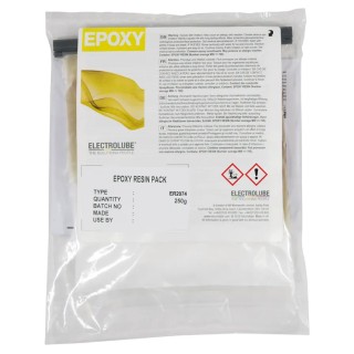 Electrolube White Epoxy Adhesive 250 g Liquid Bag Thermally Conductive Flame Retardant ER2074