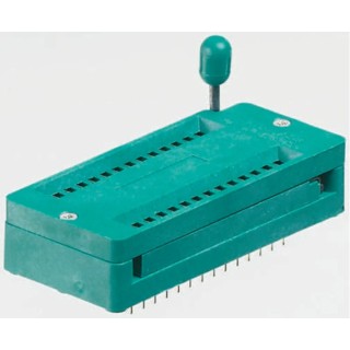 3M Textool 2.54 mm Pitch Vertical 48 Way Through Hole Closed Frame ZIF IC Dip Socket 248-1282-00-0602J
