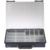 Raaco 17 Cell Grey Transparent Polypropylene Compartment Box 57 mm x 340 mm x 265 mm 136228
