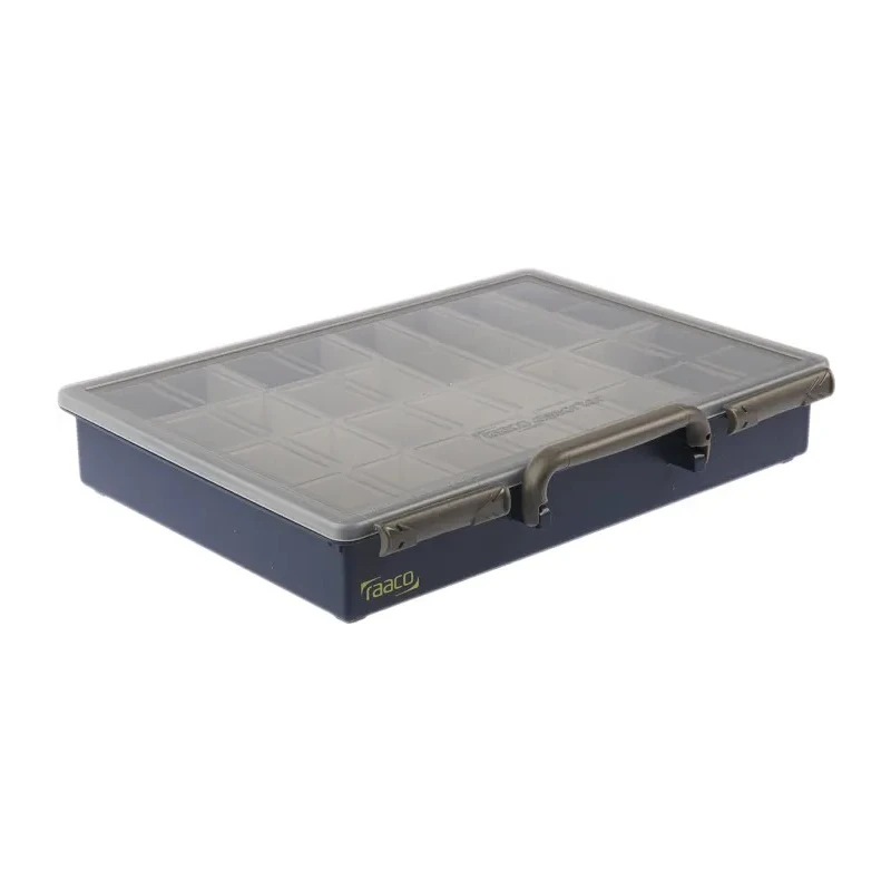 Raaco 17 Cell Grey Transparent Polypropylene Compartment Box 57 mm x 340 mm x 265 mm 136228