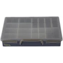 Raaco 17 Cell Grey Transparent Polypropylene Compartment Box 57 mm x 340 mm x 265 mm 136228