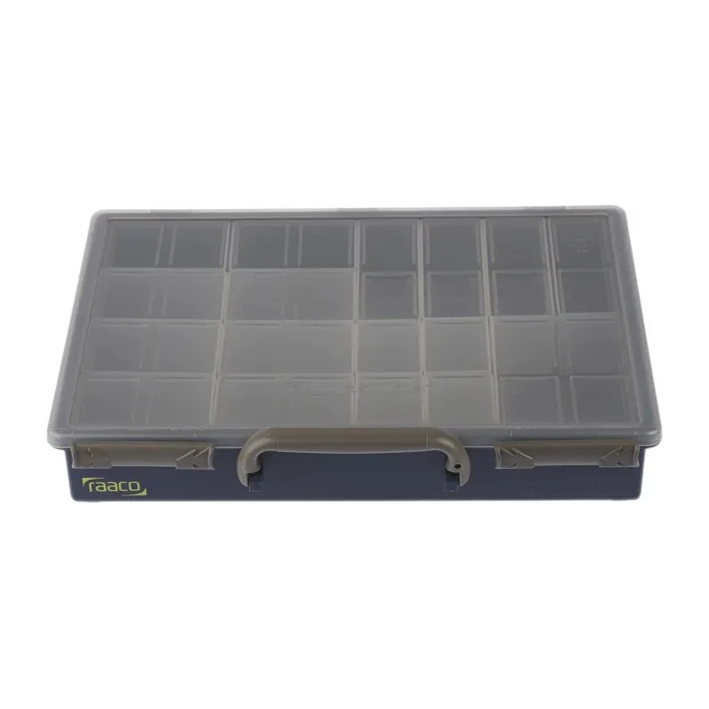 Raaco 17 Cell Grey Transparent Polypropylene Compartment Box 57 mm x 340 mm x 265 mm 136228