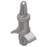 Essentra Nylon PCB Support Pillar 4.8 mm Height 23.4 mm Overall Height 14.2 mm Support Base Width for 4 mm PCB Hole LCBS-3-01