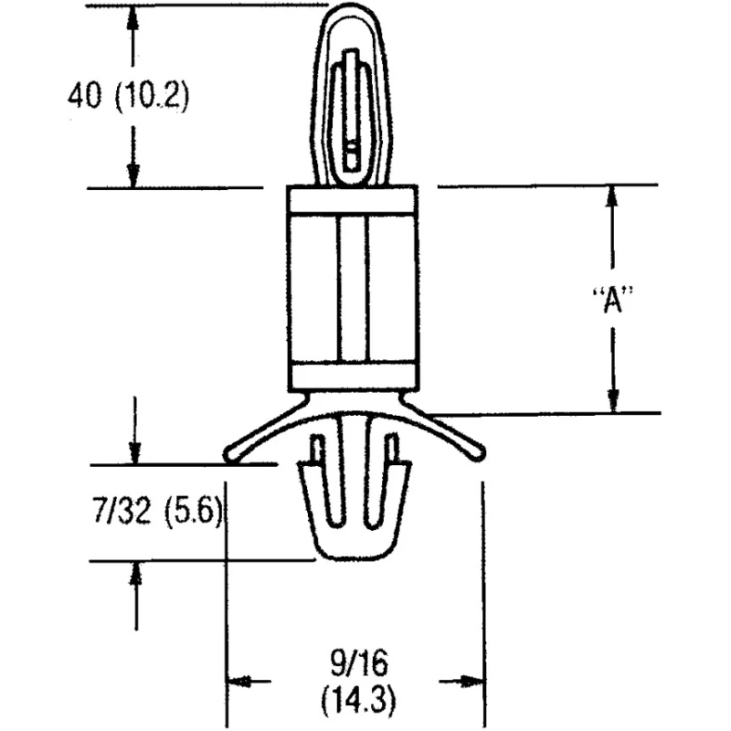 Essentra Nylon PCB Support Pillar 4.8 mm Height 23.4 mm Overall Height 14.2 mm Support Base Width for 4 mm PCB Hole LCBS-3-01