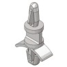 Essentra Nylon PCB Support Pillar 4 mm PCB Hole, 28.1 mm Overall Height, 9.5 mm Height, 14.2 mm Base Width FLCBS-06-01