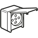 Legrand 32A Grey 1 Gang Surface Mount Plug Socket Plexo Indoor & Outdoor, German RJ45 British Standard French 0 558 77