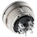 binder Circular Connector 5 Contacts Panel Mount M16 Plug Female IP67 250V 6A Nylon Housing 723 Series 09-0116-00-05
