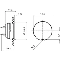 binder Circular Connector 5 Contacts Panel Mount M16 Plug Female IP67 250V 6A Nylon Housing 723 Series 09-0116-00-05