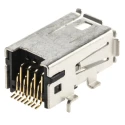 TE Connectivity Surface Right Angle Mini I/O Connector Female Unshielded 30 V 0.5 A 1981080-1
