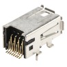 TE Connectivity Surface Right Angle Mini I/O Connector Female Unshielded 30 V 0.5 A 1981080-1
