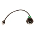 TE Connectivity RJ45 Connector Male/Female Panel Mount Cat5e Unshielded Straight 1 Port 8 Way 
