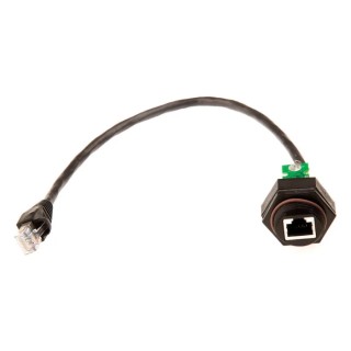 TE Connectivity RJ45 Connector Male/Female Panel Mount Cat5e Unshielded Straight 1 Port 8 Way 