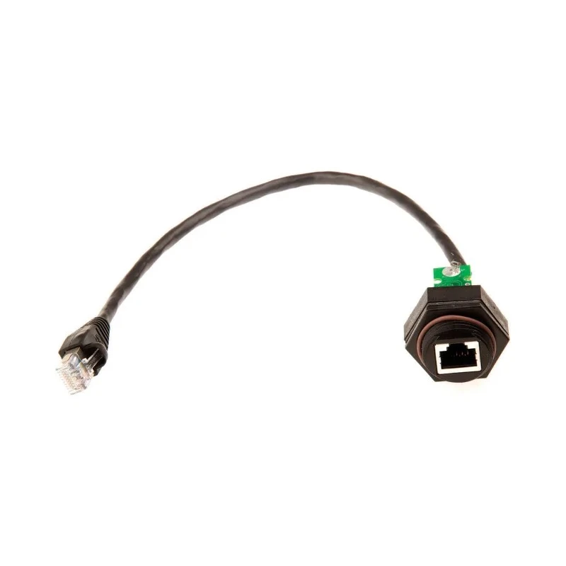 TE Connectivity RJ45 Connector Male/Female Panel Mount Cat5e Unshielded Straight 1 Port 8 Way 