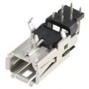 TE Connectivity Through Hole Right Angle Mini I/O Connector Female Unshielded 30 V 0.5 A 8 Positions 1-2040537-1