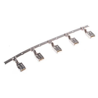 TE Connectivity Female Crimp Circular Connector Contact, Wire Size 14, 16AWG, 30A Current, 630V AC, Gold over 179955-2