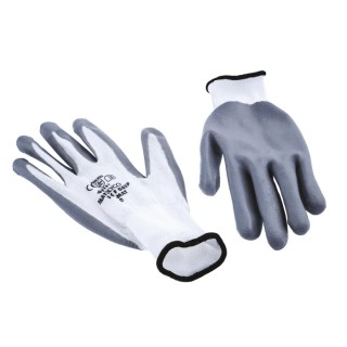 Polyco Healthline Matrix Grey Nitrile Foam Coated Work Gloves Size 10 24 Gloves 104-MAT