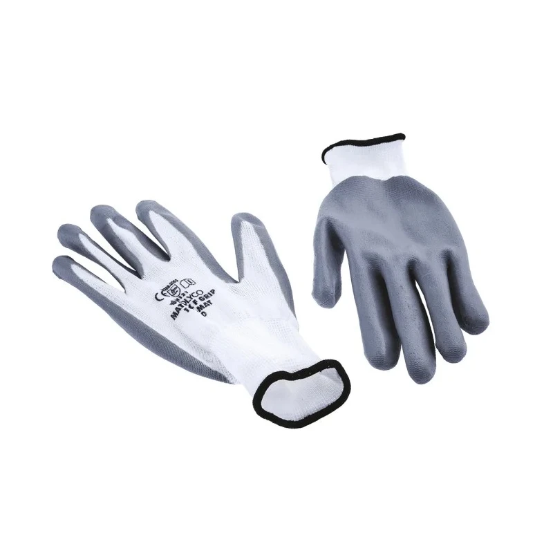 Polyco Healthline Matrix Grey Nitrile Foam Coated Work Gloves Size 10 24 Gloves 104-MAT