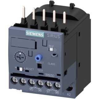 Siemens Solid State Overload Relay 1 NO/1 NC, 0.32 to 1.25 A Adjustable Current Range, 1.25 A Relay Contact 3RB3016-1NB0