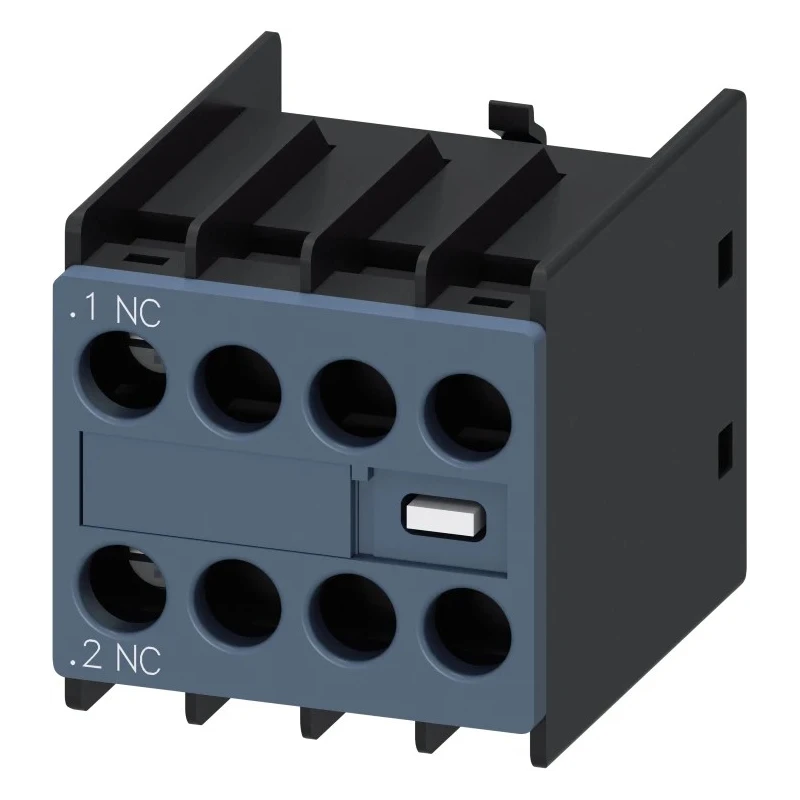 Siemens Auxiliary Contact, 1 Contact 1 NC, Snap-On Mount, 6A, 250 V DC 690 V AC, Rated Insulation 690V, 3RH2911-1HA01