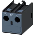 Siemens Auxiliary Contact, 1 Contact, 1 NC, 3RH2 Series, Snap-On Mount, 10 A, 250 V DC, 690 V AC, 3RH2911-1AA01