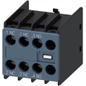 Siemens Auxiliary Contact, 3 Contacts, 1 NO/2 NC, Snap-On Mount, 6 A Contact Current, 250 V DC, 690 V AC, 3RH2911-1HA12