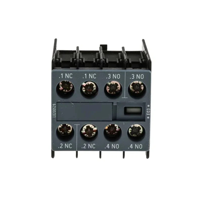 Siemens Auxiliary Contact, 4 Contact, 2 NC/2 NO, Snap-On Mount, 10 A, 250V AC, 690 V AC, Series 3RH2 3RH2911-1HA22