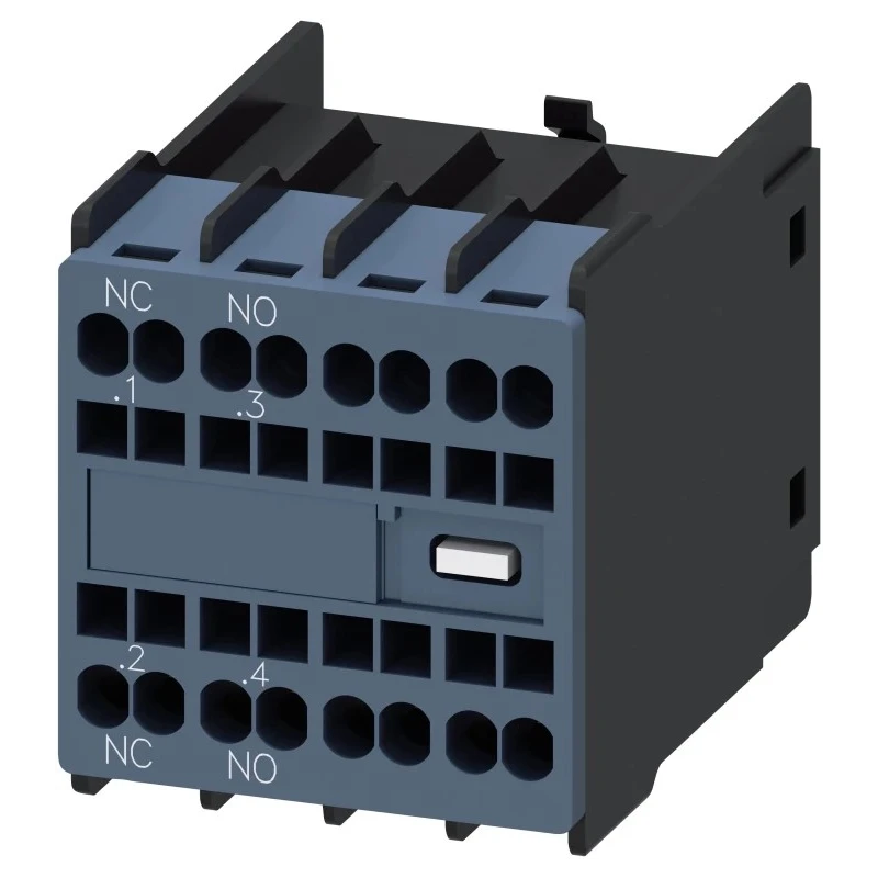 Siemens Auxiliary Contact 2 Contact 1 NO/1 NC Snap-On 10 A 250 V dc 690 V ac 3RH2911-2HA11