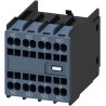 Siemens Auxiliary Contact 4 Contact 3 NO/1 NC SIRIUS Innovations Snap-On 10 A 250 V dc 690 V ac 3RH2911-2HA31