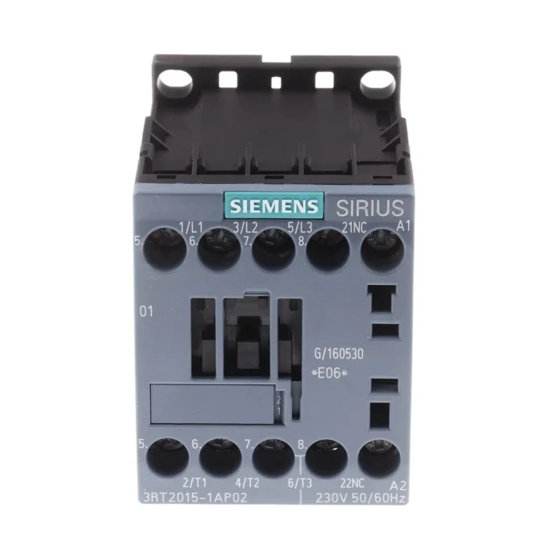 Siemens 3RT2 Industrial Contactor, , 230V AC Coil, 3-Pole, 7A Current, 3 kW Power Rating, 400V AC Contact 3RT2015-1AP02