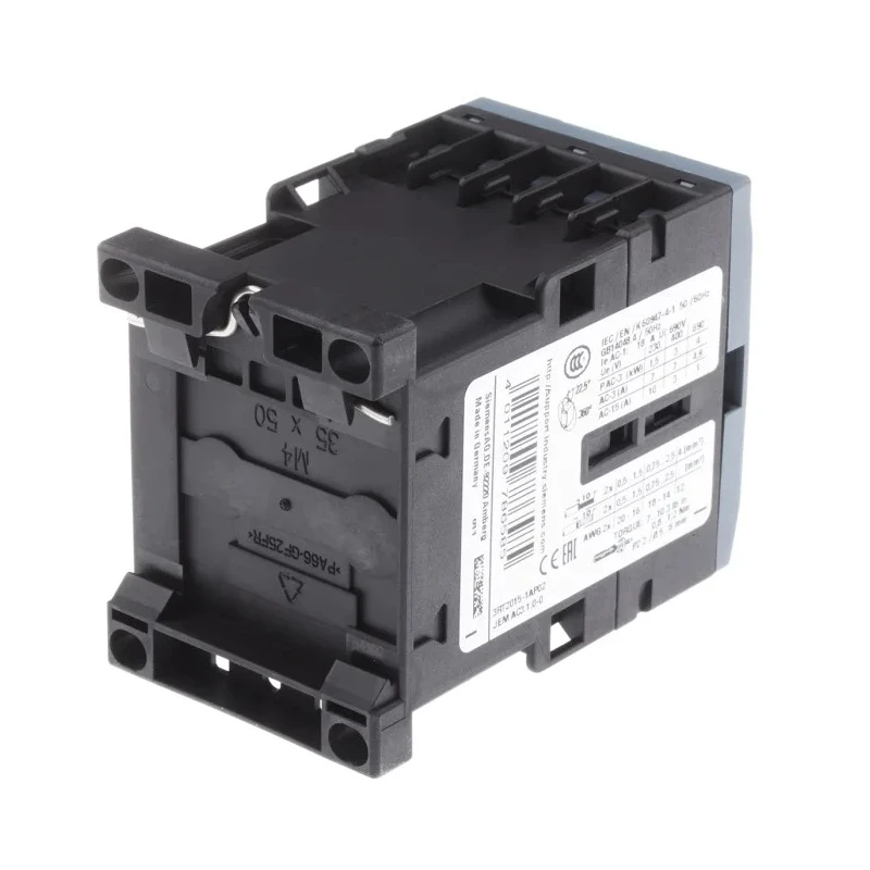 Siemens 3RT2 Industrial Contactor, , 230V AC Coil, 3-Pole, 7A Current, 3 kW Power Rating, 400V AC Contact 3RT2015-1AP02