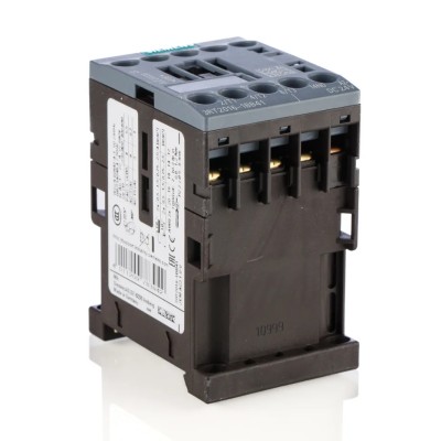 Siemens Power Contactor 24V DC Coil, 3-Pole, 9 A, 4 kW, Motor Control, 3RT2016-1BB41