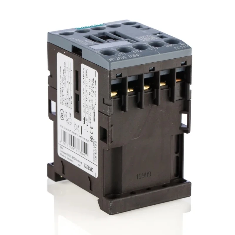 Siemens Power Contactor 24V DC Coil, 3-Pole, 9 A, 4 kW, Motor Control, 3RT2016-1BB41