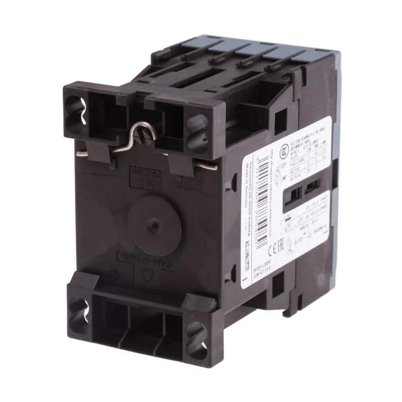 Siemens 3RT2 Motor Control Contactor, 24V dc Coil, 3-Pole, 12 A, 5.5 kW, 400V ac, 3 NO, DIN Rail Mount 3RT2017-2BB41