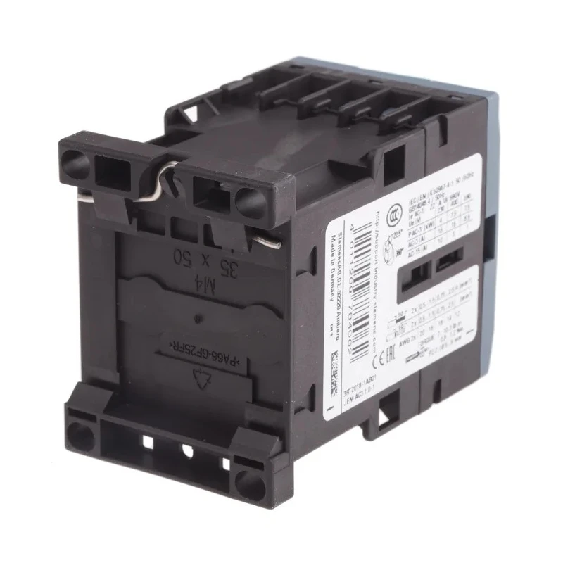 Siemens 3RT2 Contactor, 24V AC Coil, 3-Pole, 16 A, 7.5 kW Power Rating, 3 NO Contacts, 400V AC 3RT2018-1AB01