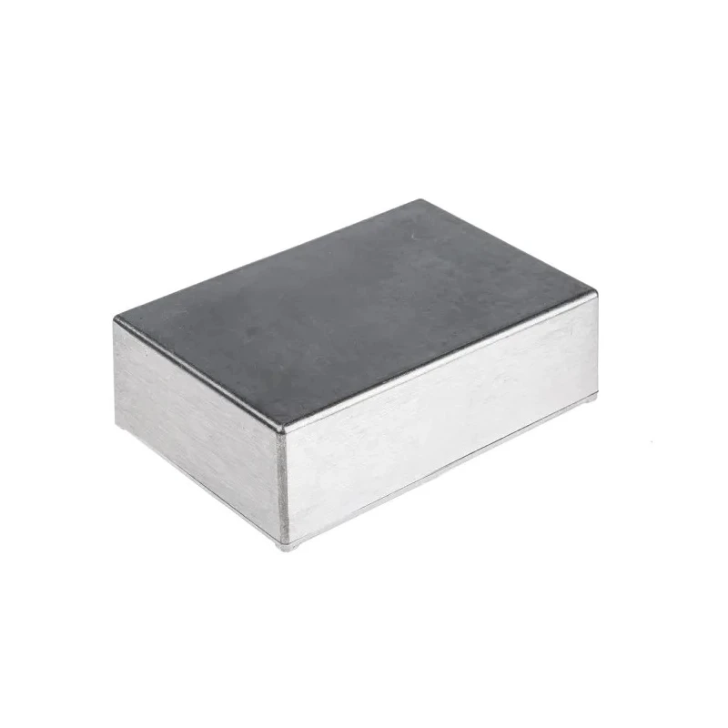 RS PRO Silver Aluminium Alloy Enclosure with Silver Lid, IP65 Rated, 54.7 mm x 222.5 mm x 145.8 mm 161-0918