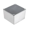 RS PRO Silver Silver Lid Aluminium Alloy Enclosure IP65 Protection 35.1 mm x 64 mm x 58 mm 161-0930