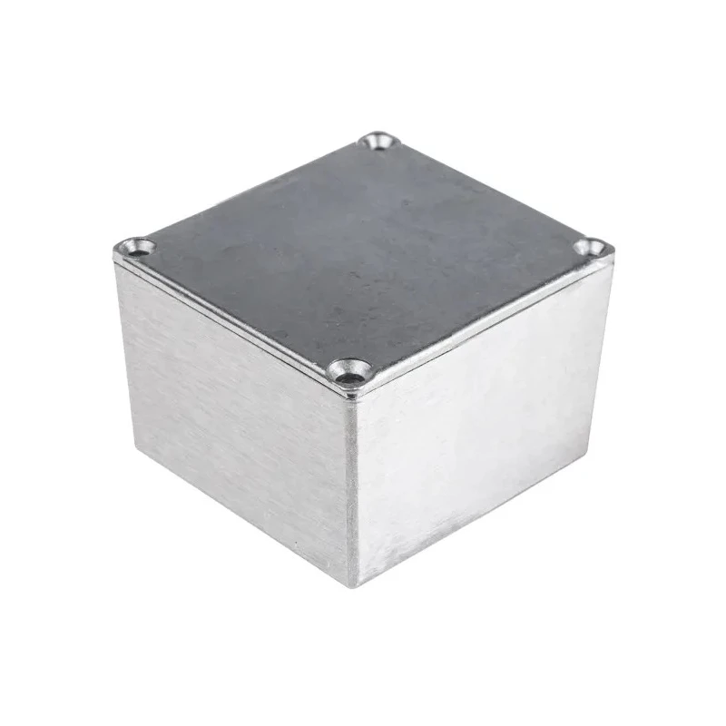 RS PRO Silver Silver Lid Aluminium Alloy Enclosure IP65 Protection 35.1 mm x 64 mm x 58 mm 161-0930
