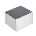 RS PRO Silver Silver Lid Aluminium Alloy Enclosure IP65 Protection 35.1 mm x 64 mm x 58 mm 161-0930