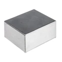 RS PRO Silver Die Cast Aluminium Enclosure IP54 Rated 59.2 mm x 120.5 mm x 120.5 mm IP54