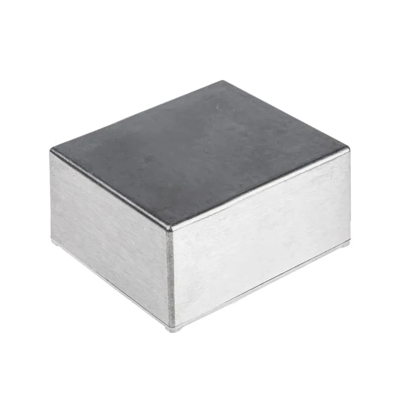 RS PRO Silver Die Cast Aluminium Enclosure IP54 Rated 59.2 mm x 120.5 mm x 120.5 mm IP54
