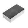 RS PRO Silver Black Lid Aluminium Alloy Enclosure IP65 30.2 mm x 115 mm x 65 mm IP65