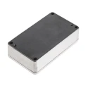 RS PRO Silver Black Lid Aluminium Alloy Enclosure IP65 30.2 mm x 115 mm x 65 mm IP65